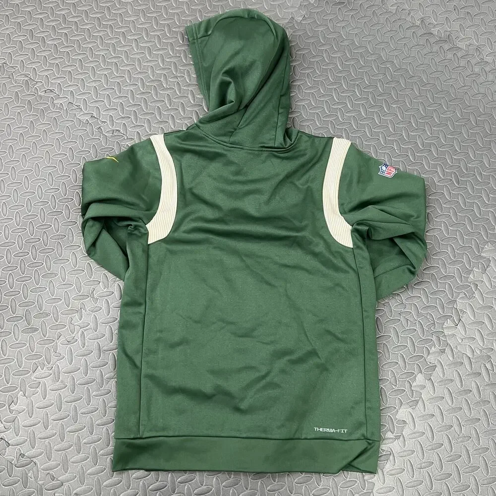 Nike Green Bay Packers Therma Hoodie Size XL 18/20 Kids Green Pullover